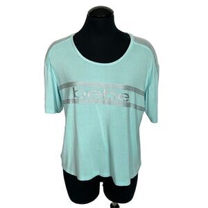 Bebe Logo Cropped T-Shirt - Women’s L
